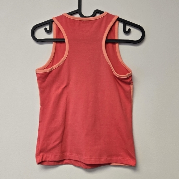 BCG Racer Back Athletic Colorblock Top Coral M (8 / 10) - Picture 2 of 4